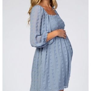 Pink blush maternity dress